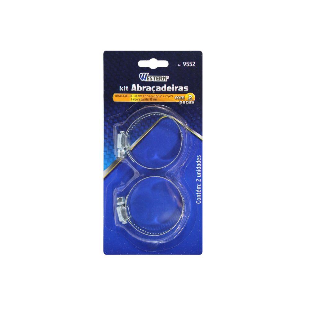 ABRACADEIRA ROSCA AJUSTAVEL 33 A 57MM (2PC)