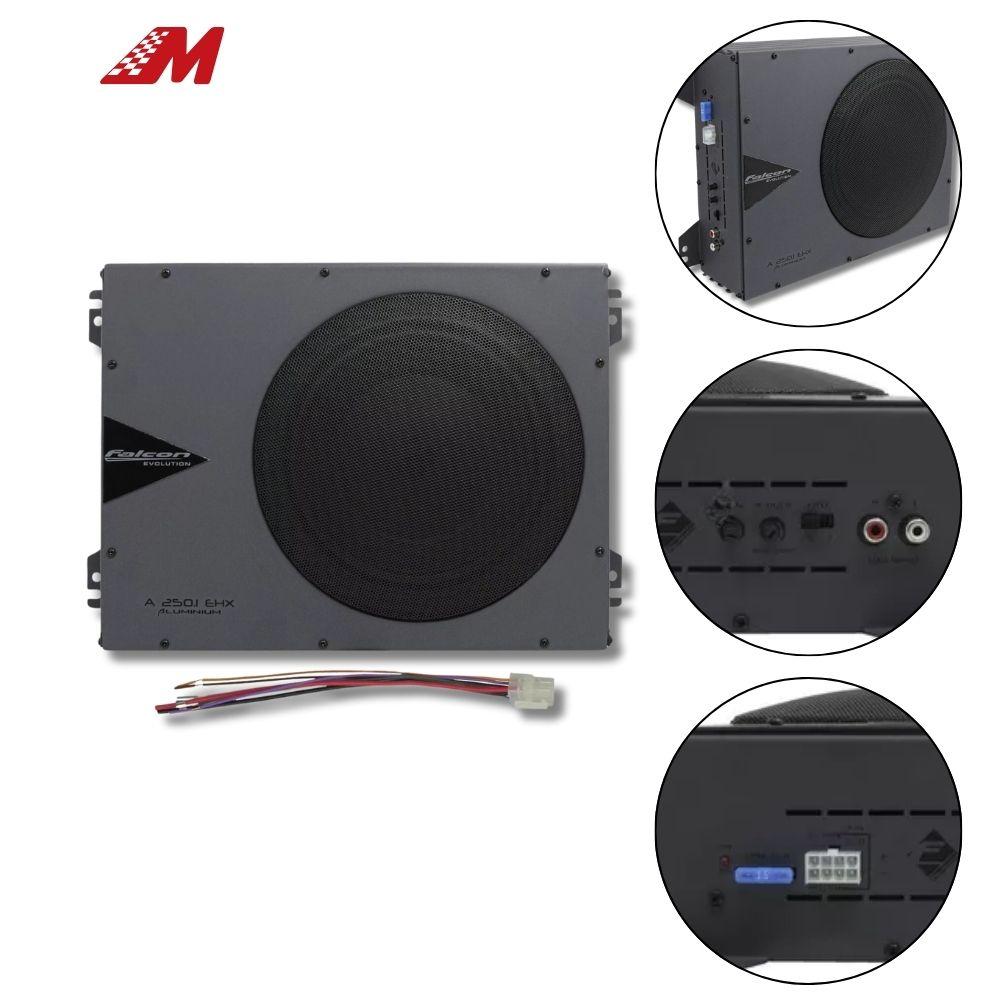 CAIXA AMPLIFICADA SELADA SLIM 8" 250W RMS 2 OHMS
