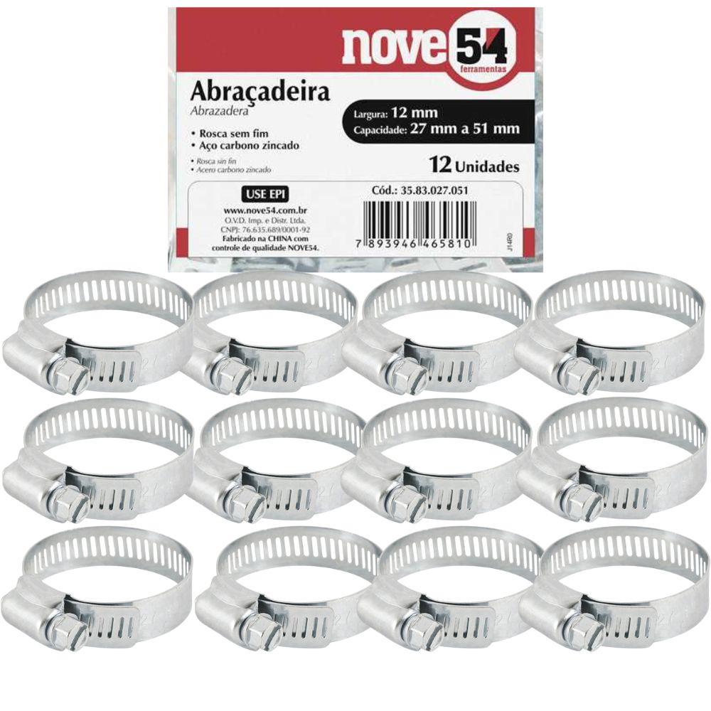 ABRACADEIRA ROSCA S/FIM 105A127MM (12PC) NOVE54