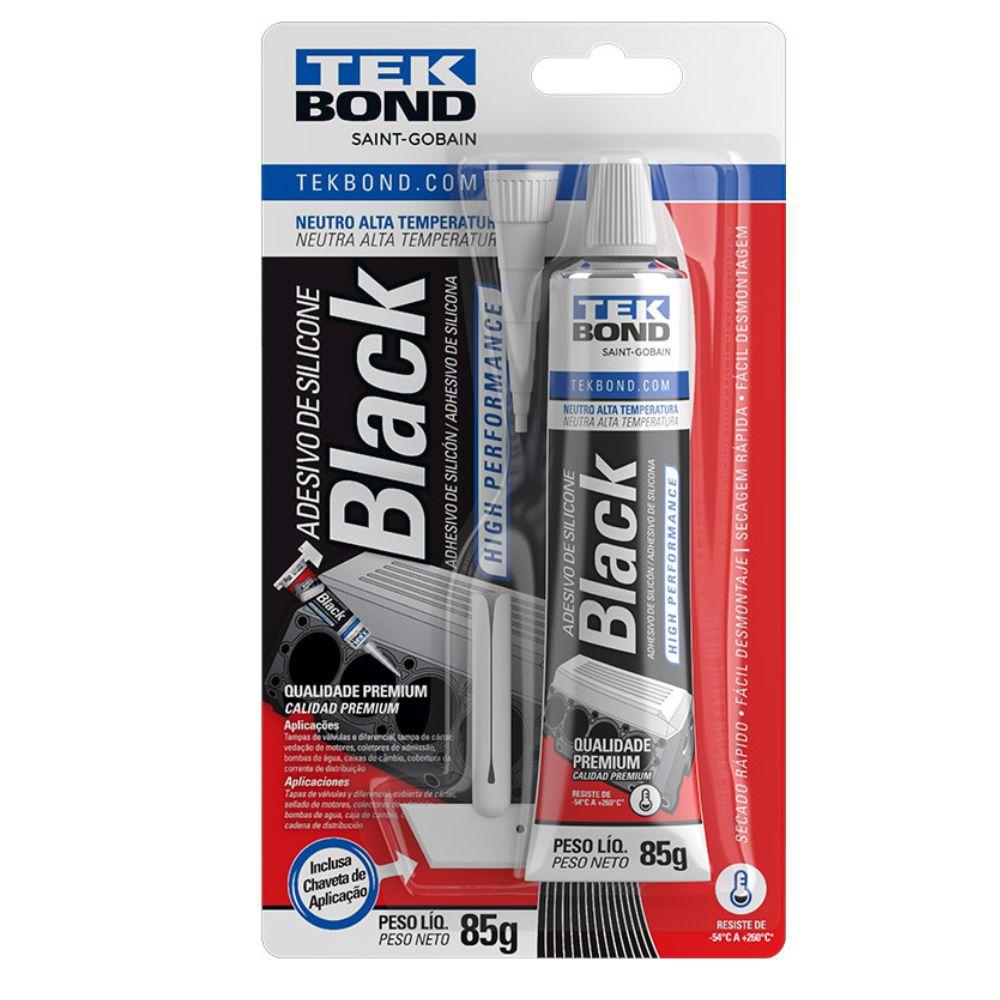 ADESIVO SILICONE ALTA TEMPERATURA PERFOR BLACK 85G