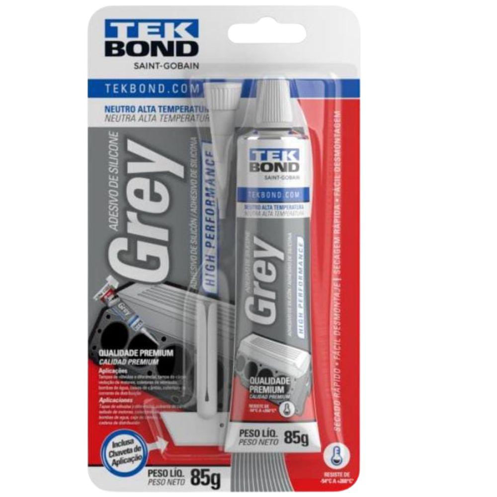 ADESIVO SILICONE ALTA TEMPERATURA PERFOR GREY 85G