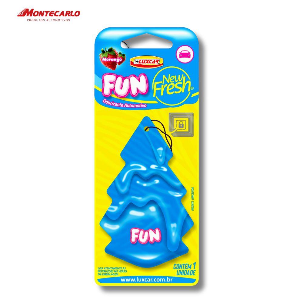 AROMATIZANTE FOLHINHA NEW FRESH CAR FUN MORANGO
