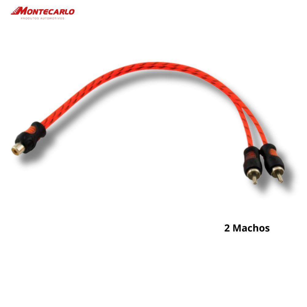 CABO RCA Y 2M/1F 5MM PLUG R 30CM LARANJA