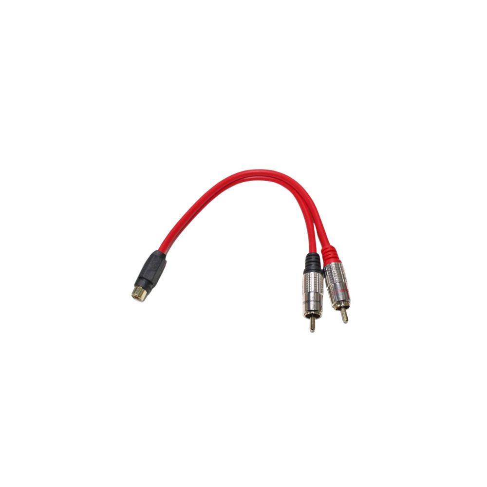 CABO RCA Y 2M/1F 5MM PLUG R 25CM OURO BLINDADO VM