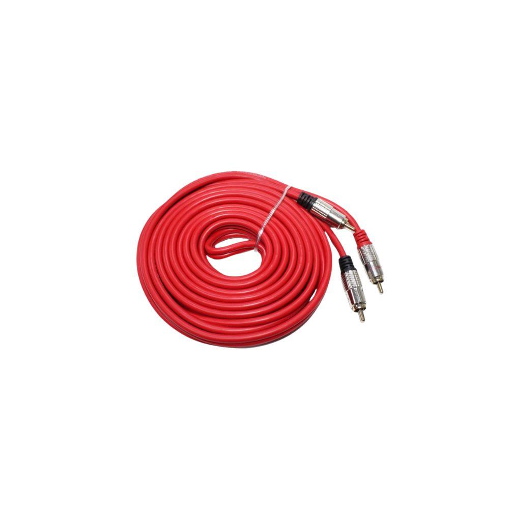 CABO RCA 5M 5MM PLUG R OURO TRIPLA BLINDAGEM VM