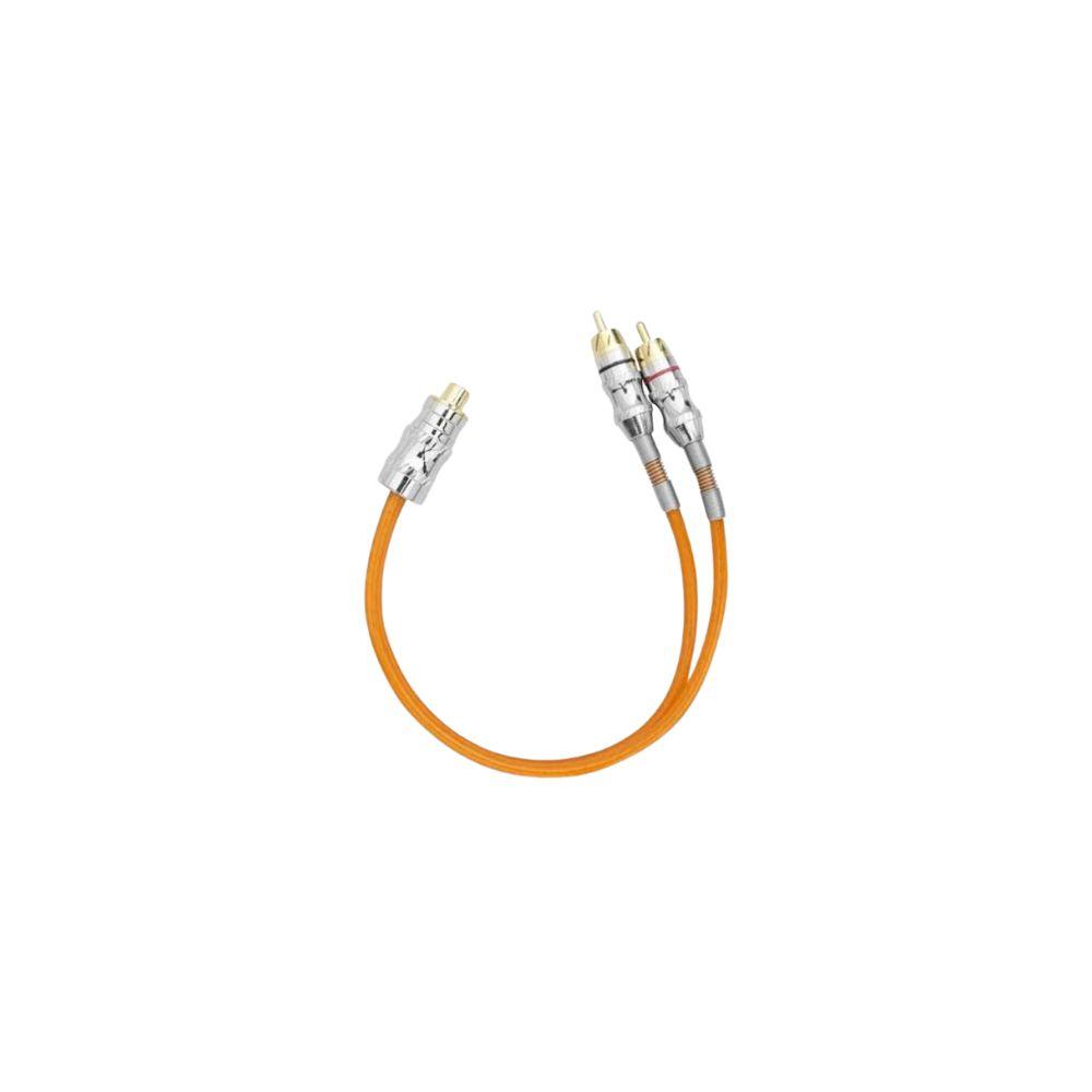 CABO RCA Y 2M/1F 5MM PLUG R 28CM OURO BLINDADO LJ
