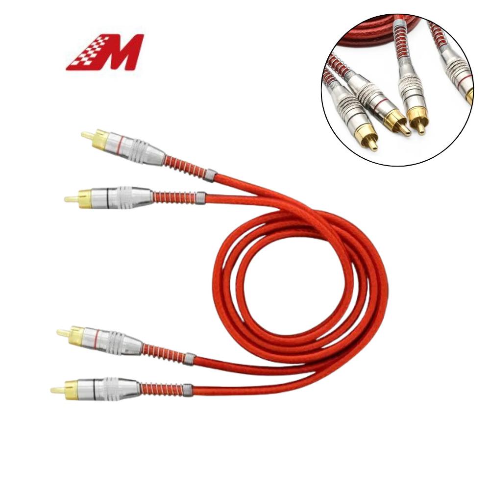 CABO RCA 1M 5MM PLUG R METAL TRIPLA BLINDAGEM VM