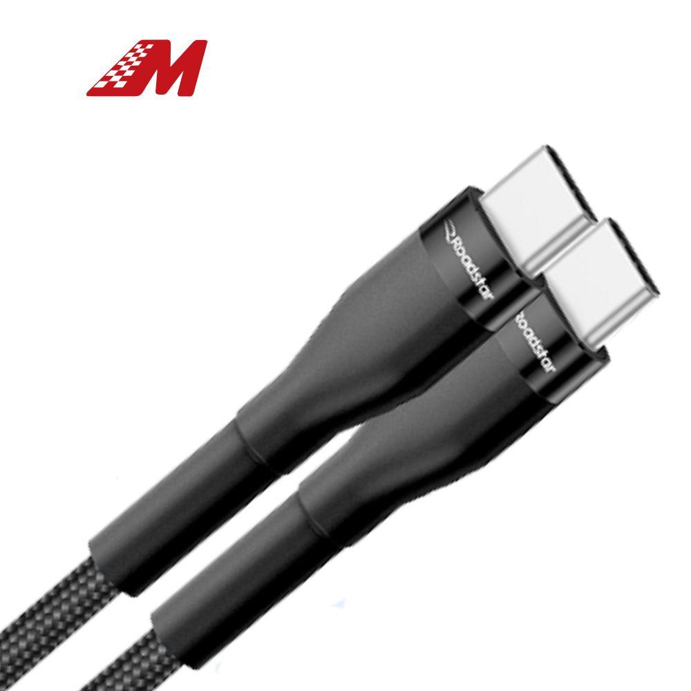 CABO CARREGADOR TIPO C X C 1,20 MTS PRETO