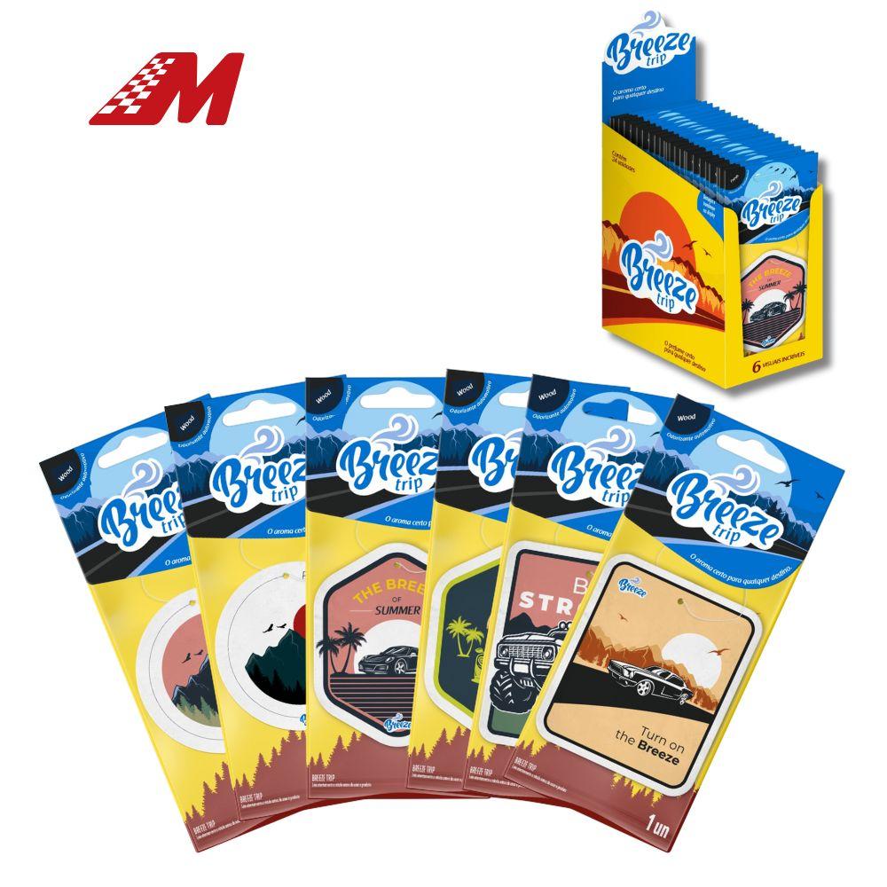 AROMATIZANTE BREEZE CARD TRIP WOOD (24 UN)