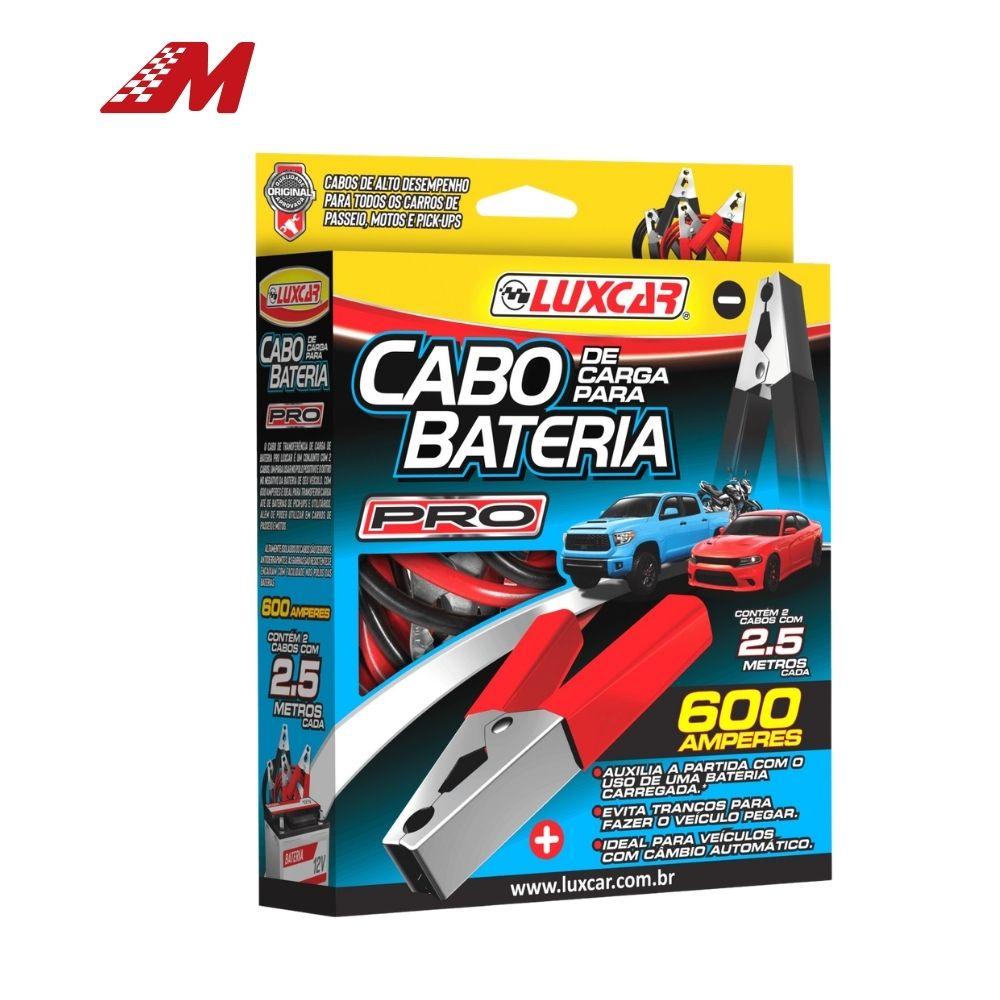 CABO EMERGENCIA BATERIA 12V CHUPETA 2,5MT 600A