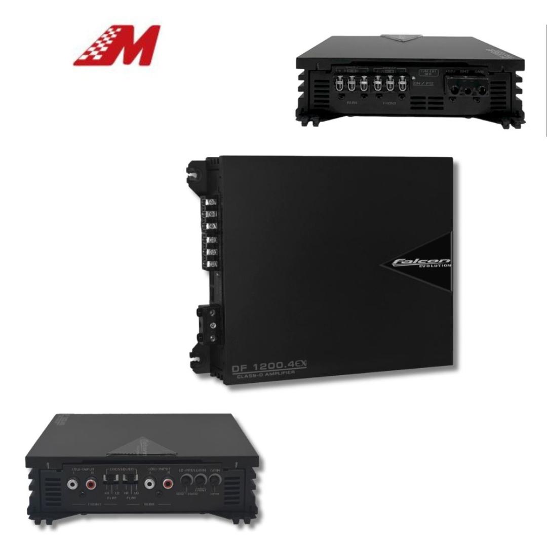 AMPLIF 4 CANAIS 1200W RMS 2 OHMS R/F (DF1200.4EHX)