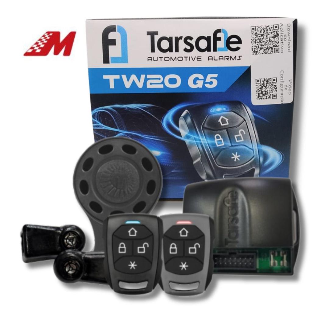 ALARME TW20P G5 C/ 2 CONTROLES PRETO/CINZA