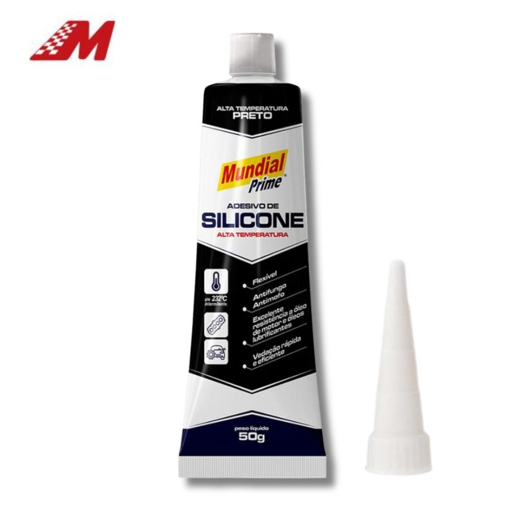 ADESIVO SILICONE ALTA TEMPERATURA ACETICO PR 50G