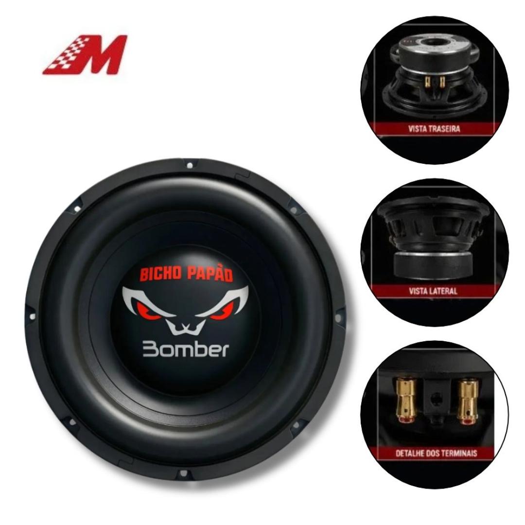SUBWOOFER 8" 600W RMS 4 OHMS BICHO PAPAO