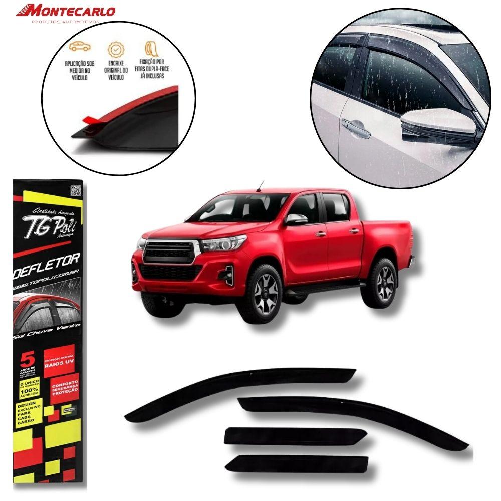 CALHA CHUVA HILUX CABINE DUPLA 16/26 4P INTEIRICA