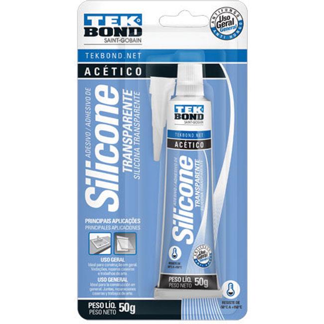 ADESIVO SILICONE MULTIUSO ACETICO INCOLOR 50G