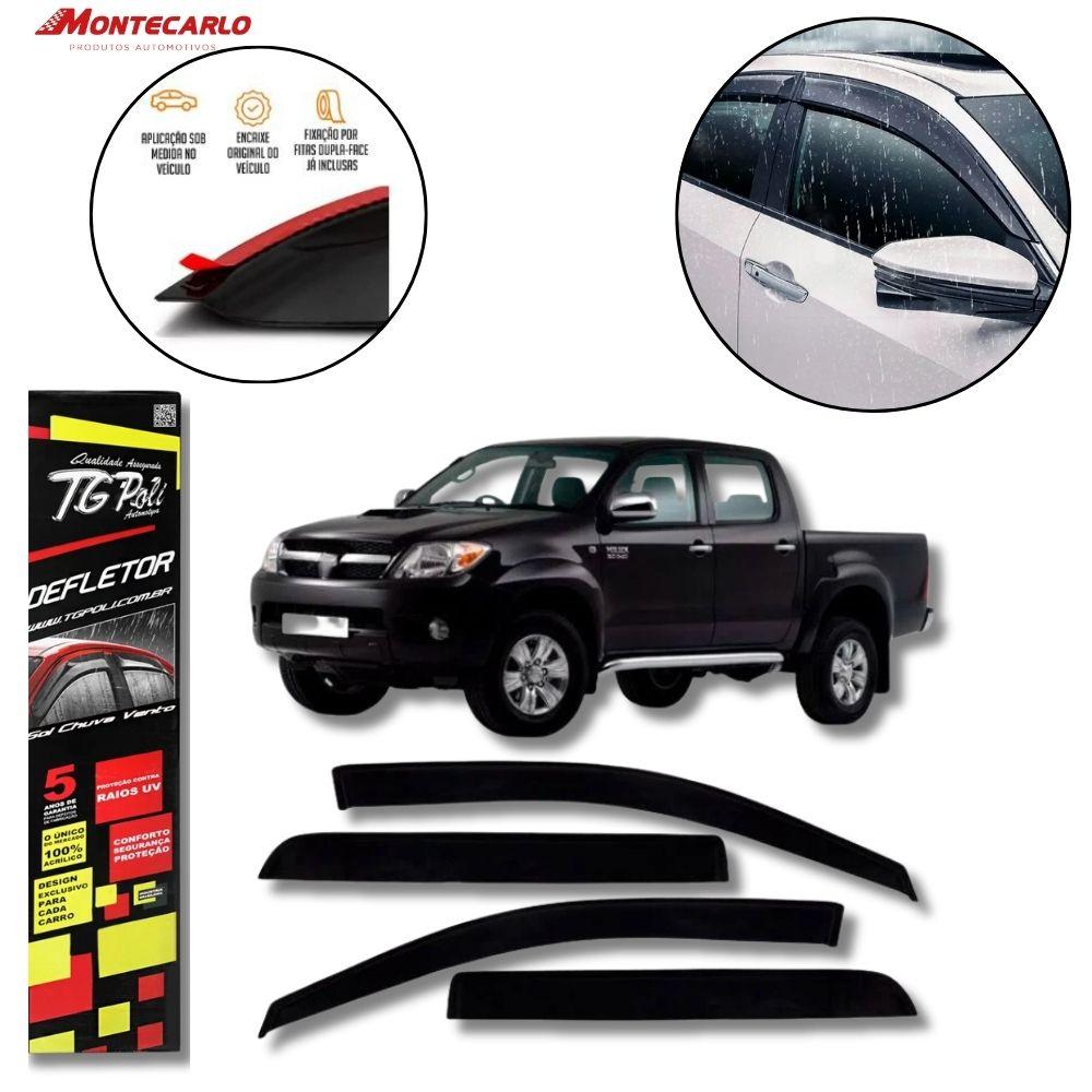 CALHA CHUVA HILUX CABINE DUPLA 05/15 4P