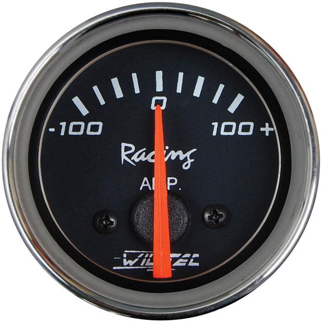 AMPERIMETRO 100A 52MM FUNDO PR ARO CROMADO