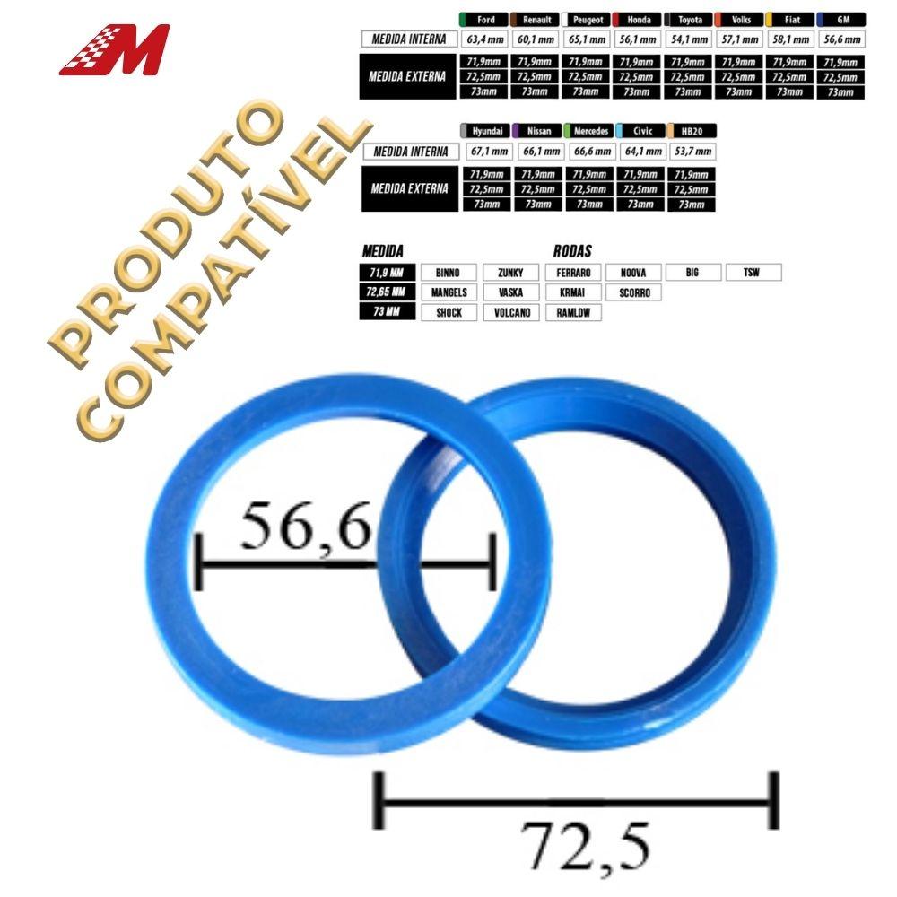 ANEL CENTRALIZADOR 72.5MM GM AZUL (4 UN)