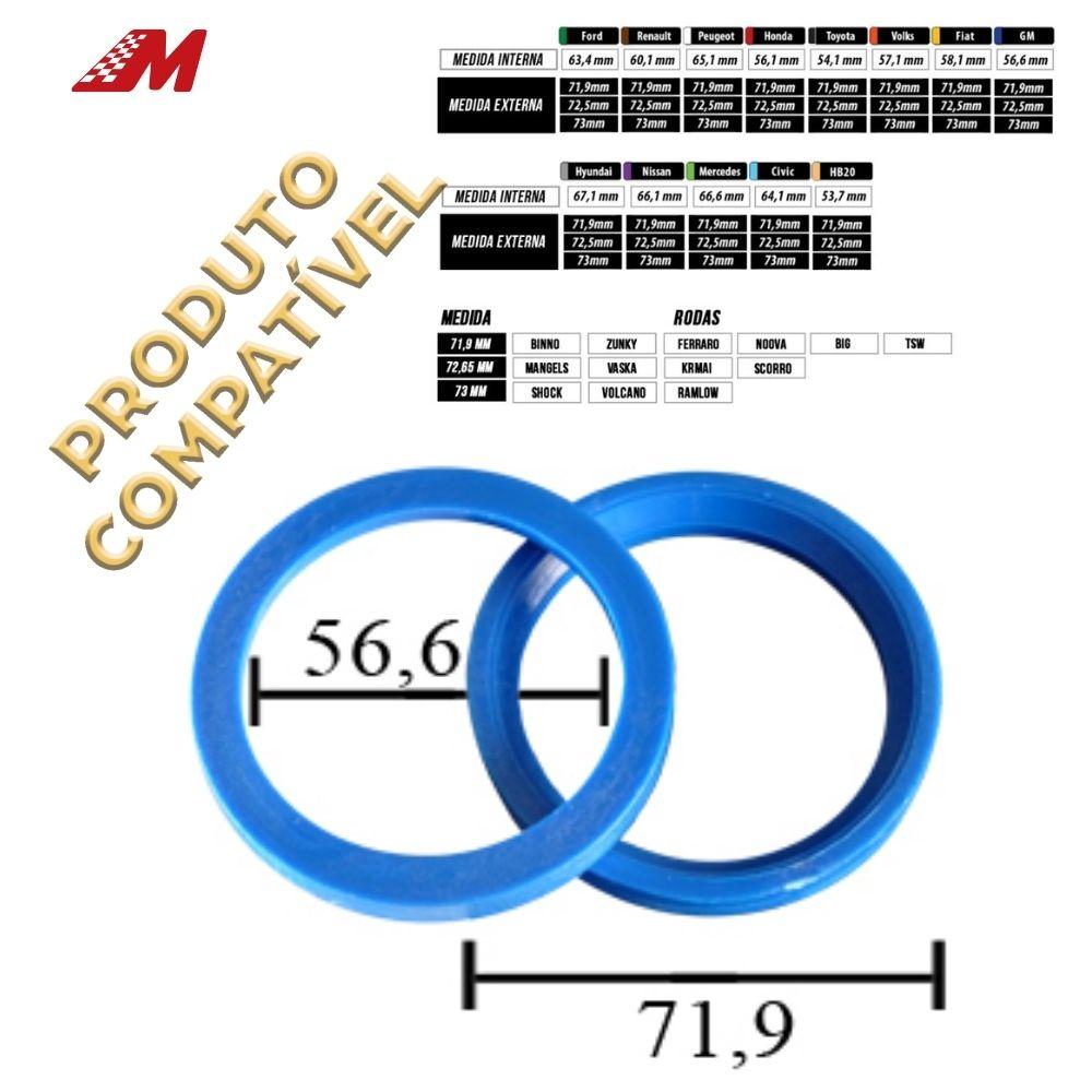 ANEL CENTRALIZADOR 72MM GM AZUL (4 UN)