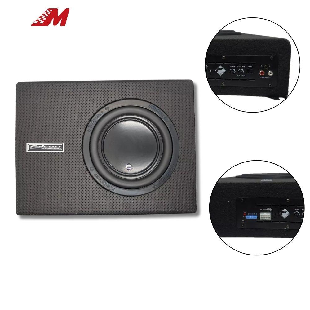 CAIXA AMPLIFICADA SELADA SLIM 8" 250W RMS 4 OHMS
