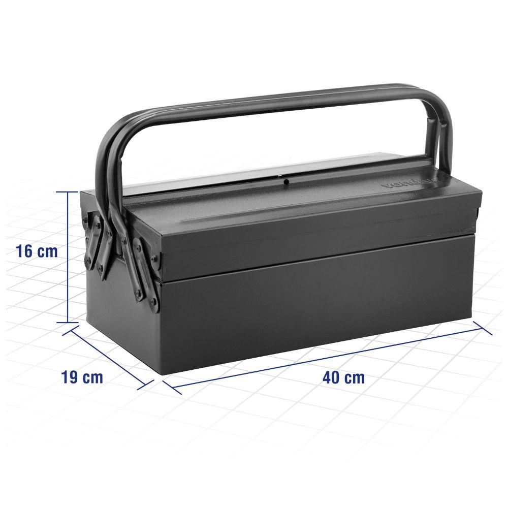 CAIXA ACO SANFONADA 3 GAVETAS 400X200X160MM