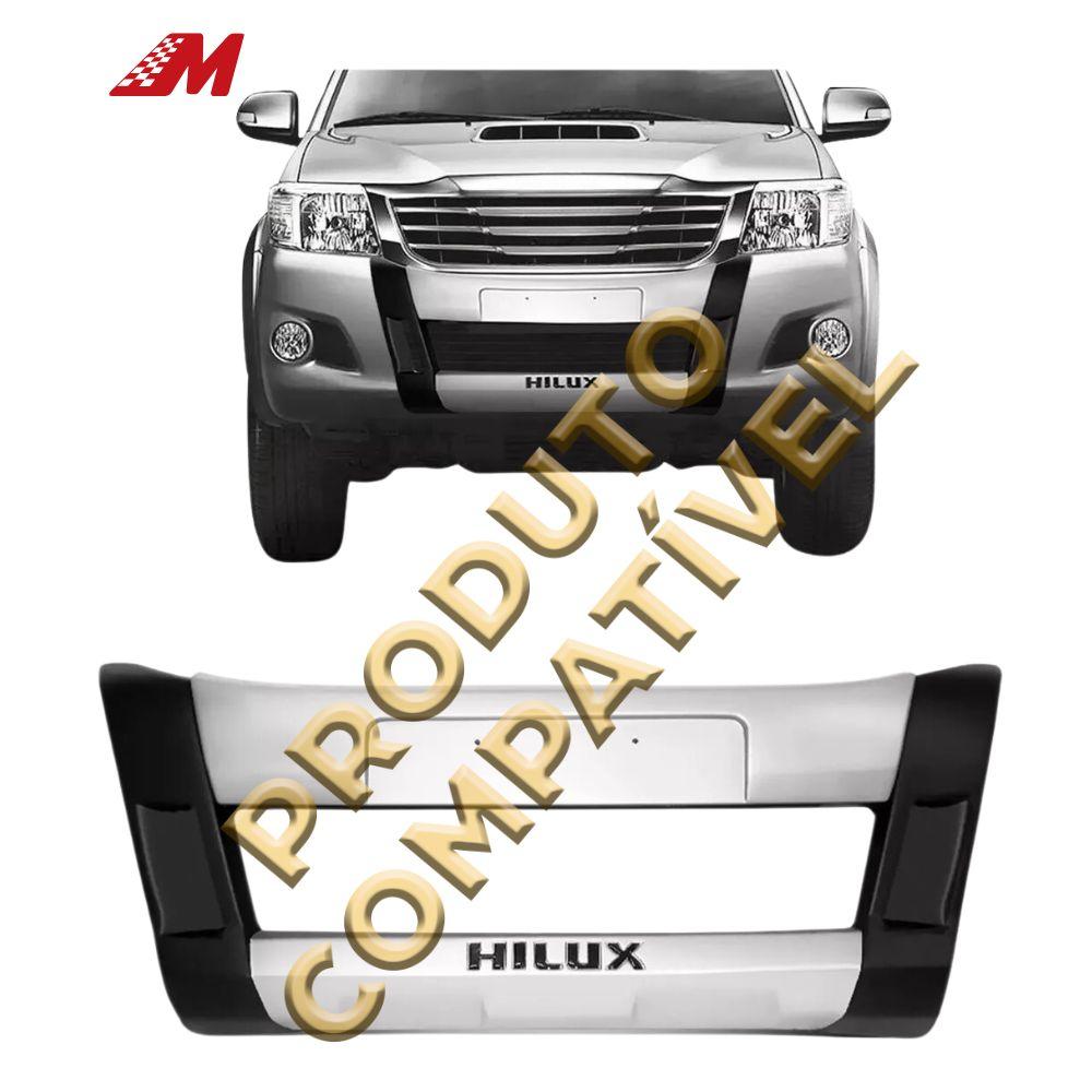 BUMPER HILUX 12/15 PRETO C/PRATA ALUMINIUM