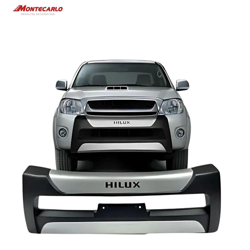 BUMPER HILUX 09/11 CAB DUPLA PRETO C/PRATA