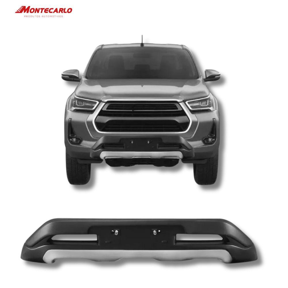 BUMPER HILUX 21/25 CAB DUPLA PRETO C/PRATA