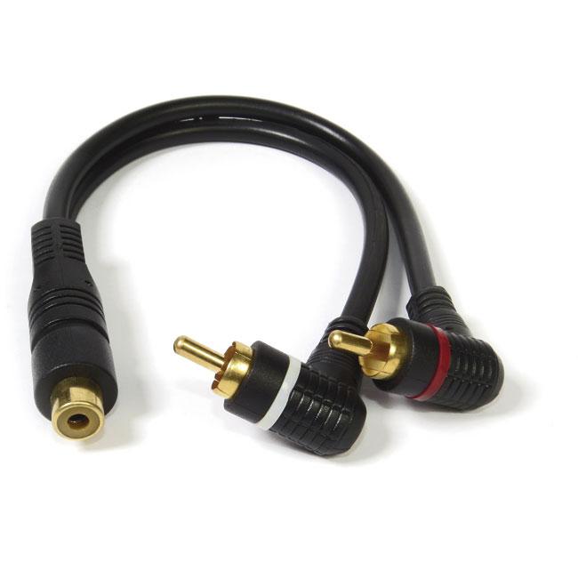 CABO RCA Y 2M/1F 5MM PLUG 90° (5 UN)